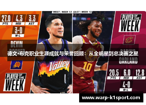 德文·布克职业生涯成就与荣誉回顾：从全明星到总决赛之星